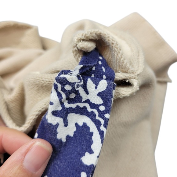 We The Free Backyard Hoodie Womens‎ Small Ecru Bandana Accent Free People - Picture 3 of 16